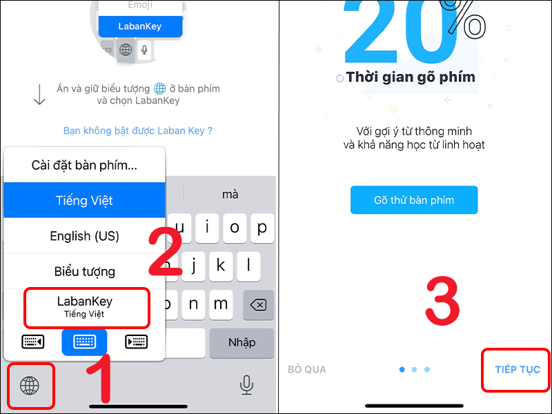 Cài đặt bàn phím LabanKey